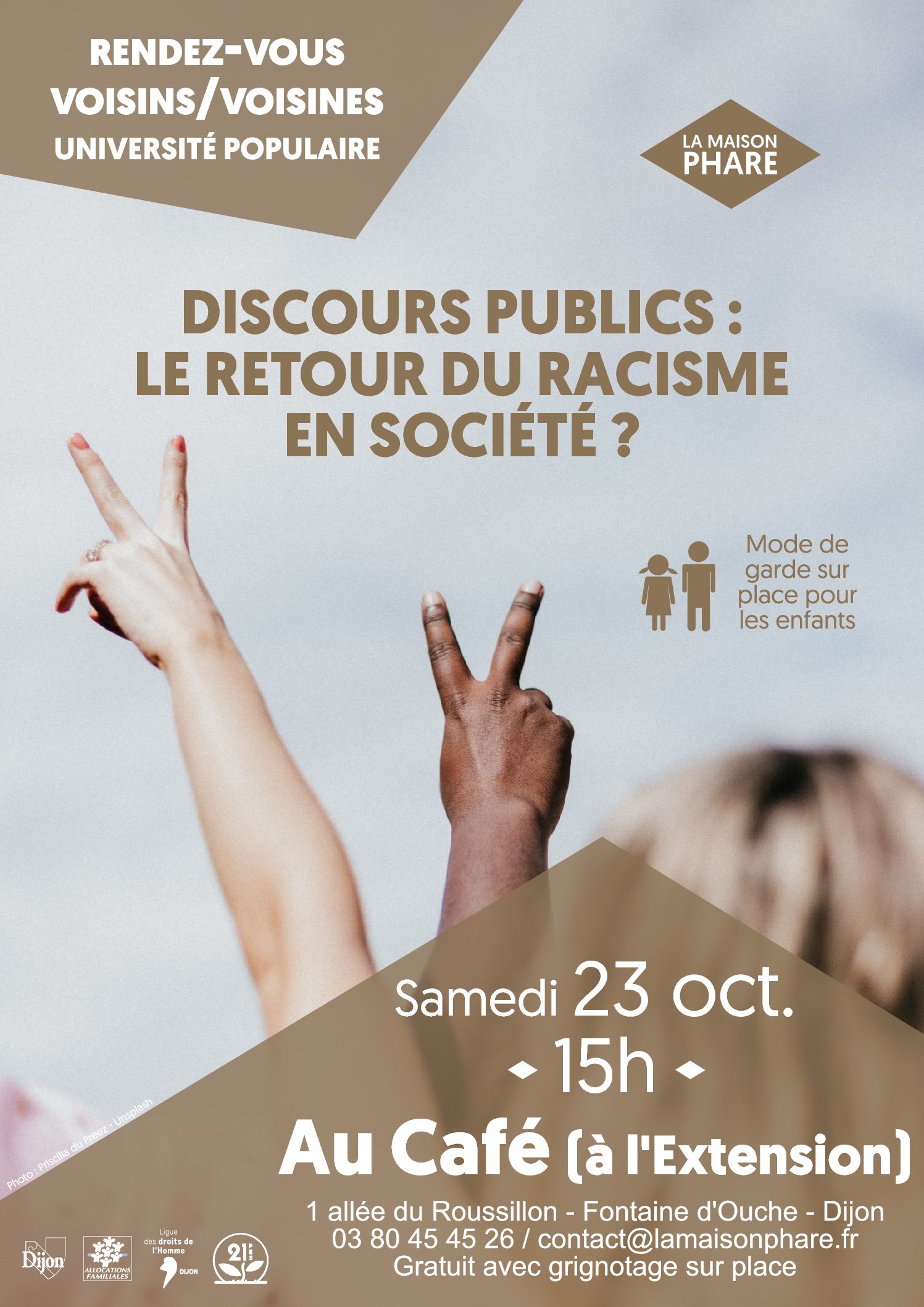 Rendez-vous Voisins/Voisines (Université Populaire) : Discours publics, le retour du racisme en société ?