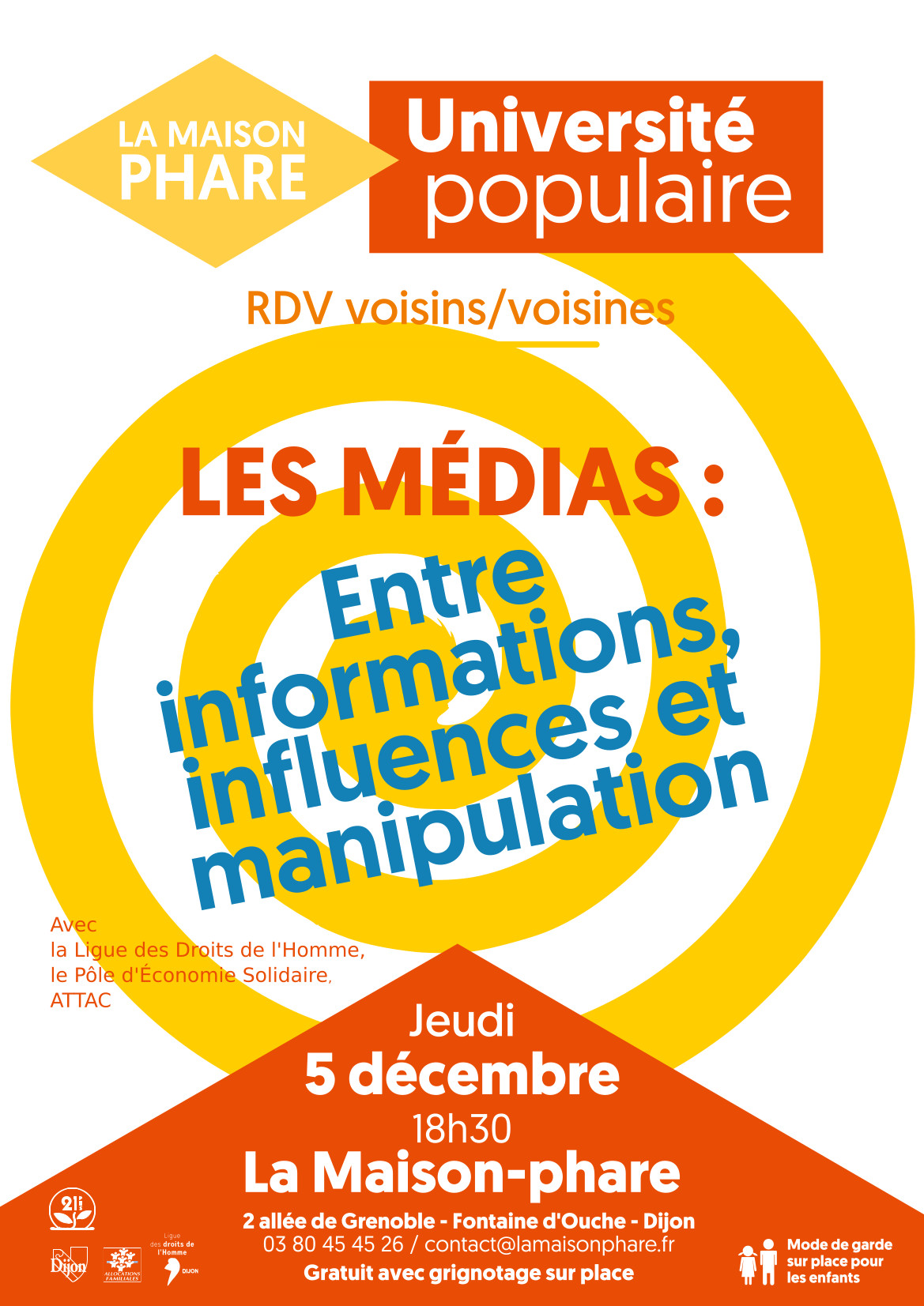 Université populaire / Les Médias : entre informations, influences et manipulation